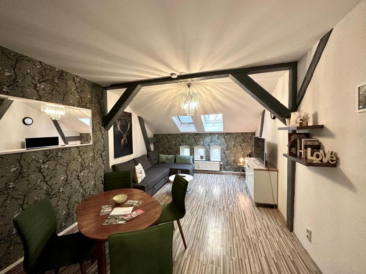 Apartment Zum Gruenen Hirsch Inkl. Parkplatz แอร์ฟวร์ท ภายนอก รูปภาพ